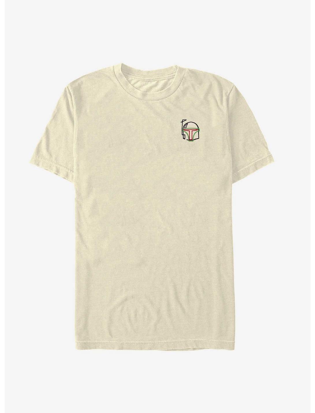 Star Wars Embroidered Boba Fett Helmet T-Shirt