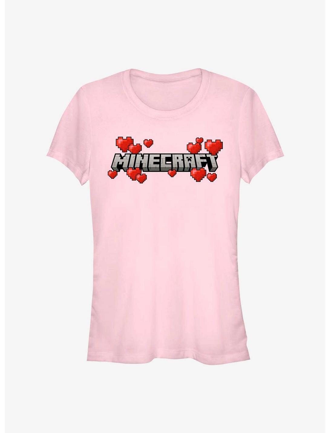 Minecraft Hearts Logo Girls T-Shirt