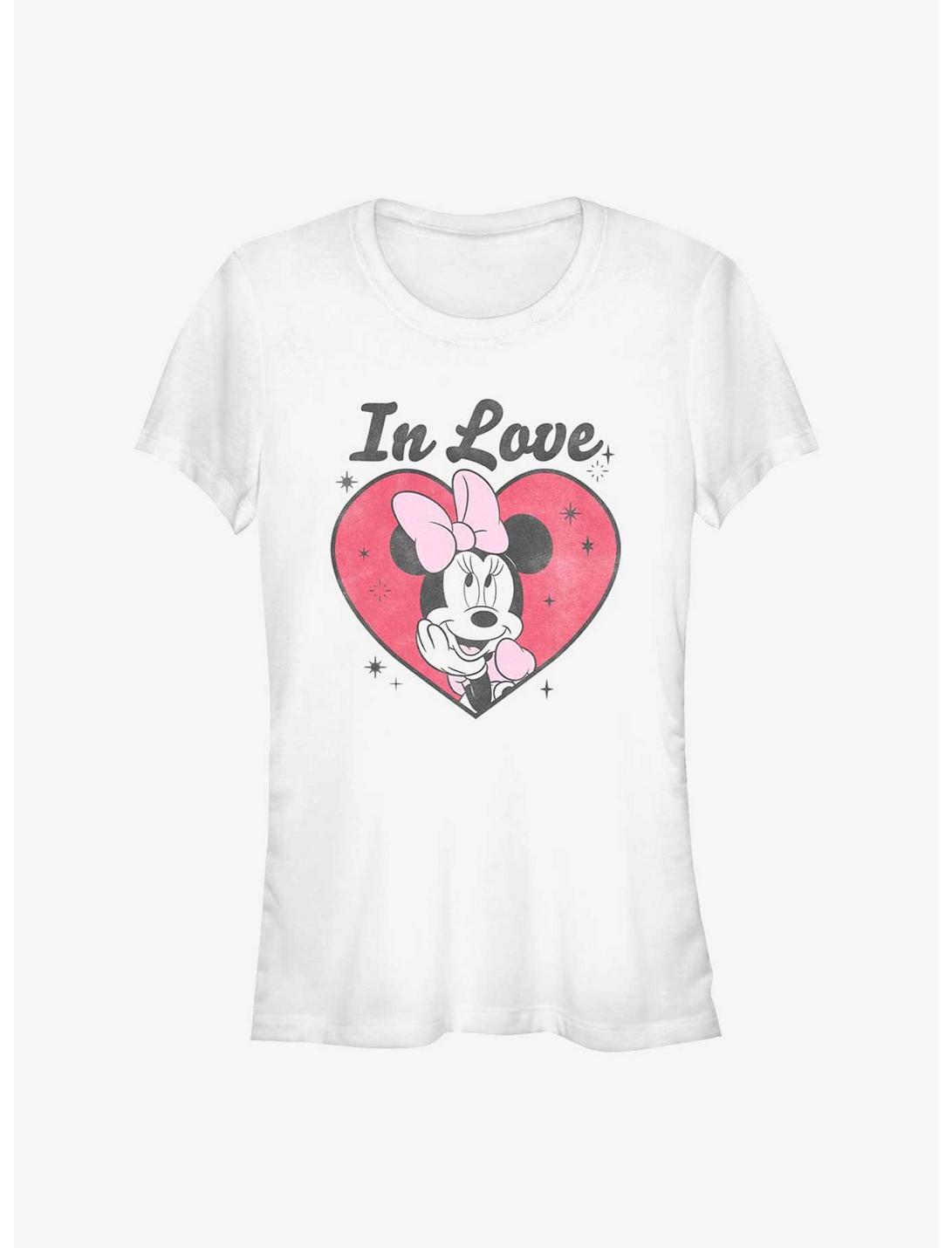 Disney Minnie Mouse Minnie In Love Girls T-Shirt