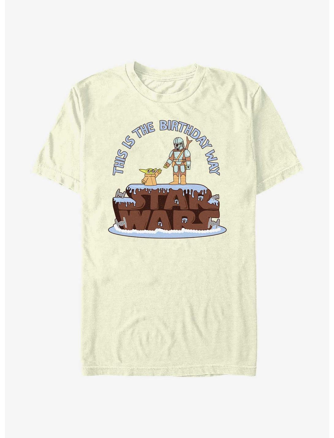 Star Wars The Mandalorian Birthday Way Cake Logo T-Shirt