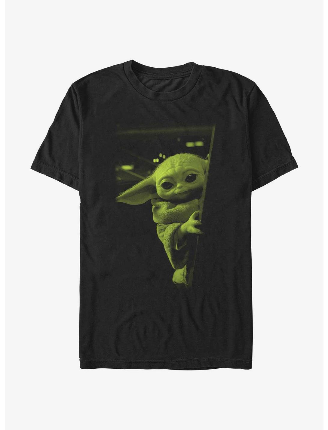 Star Wars The Mandalorian Grogu Peeking T-Shirt