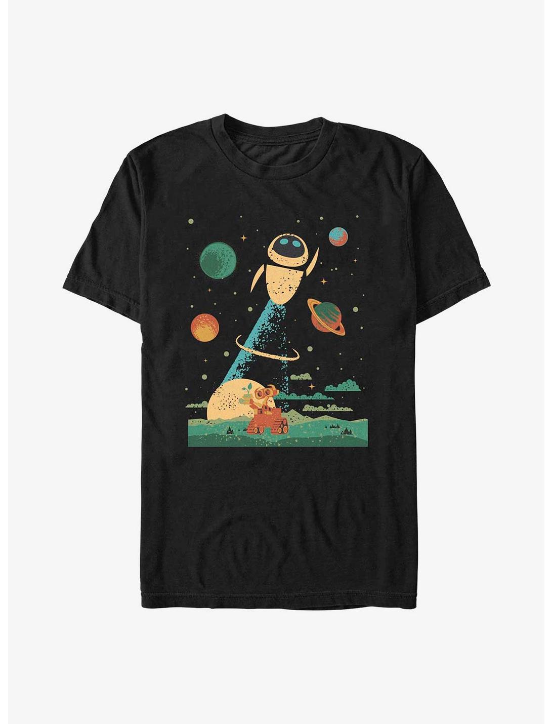 Disney Pixar Wall-E Eve and Wall-E Space Poster T-Shirt