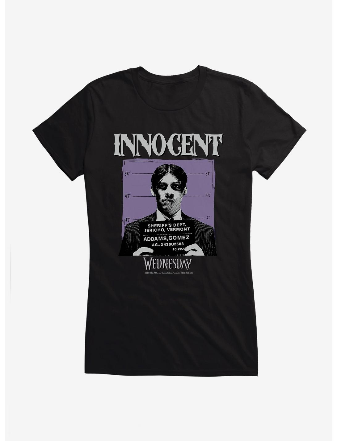 Wednesday Innocent Gomez Mug Shot Girls T-Shirt