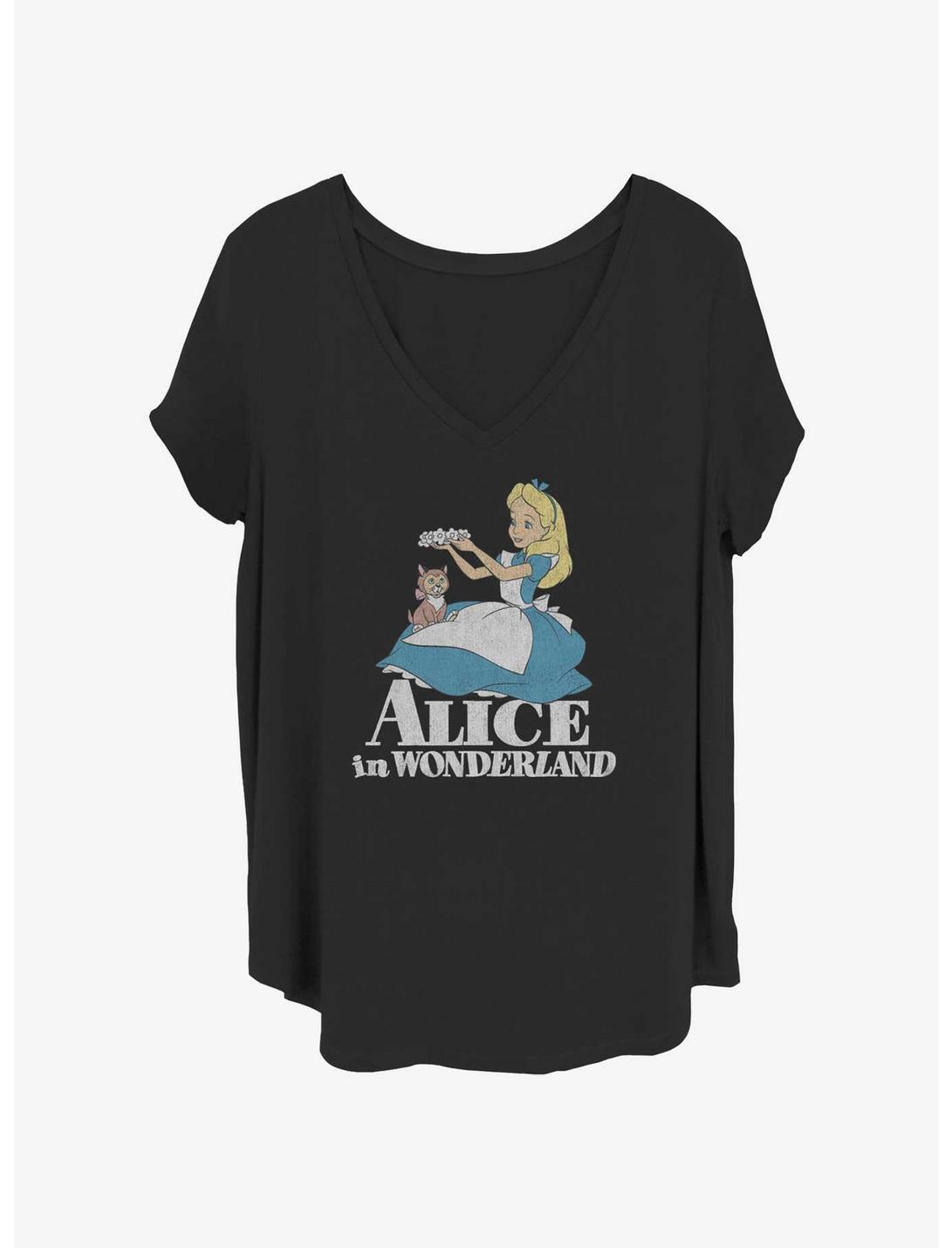 Disney Alice In Wonderland Alice and Dinah Girls T-Shirt Plus Size