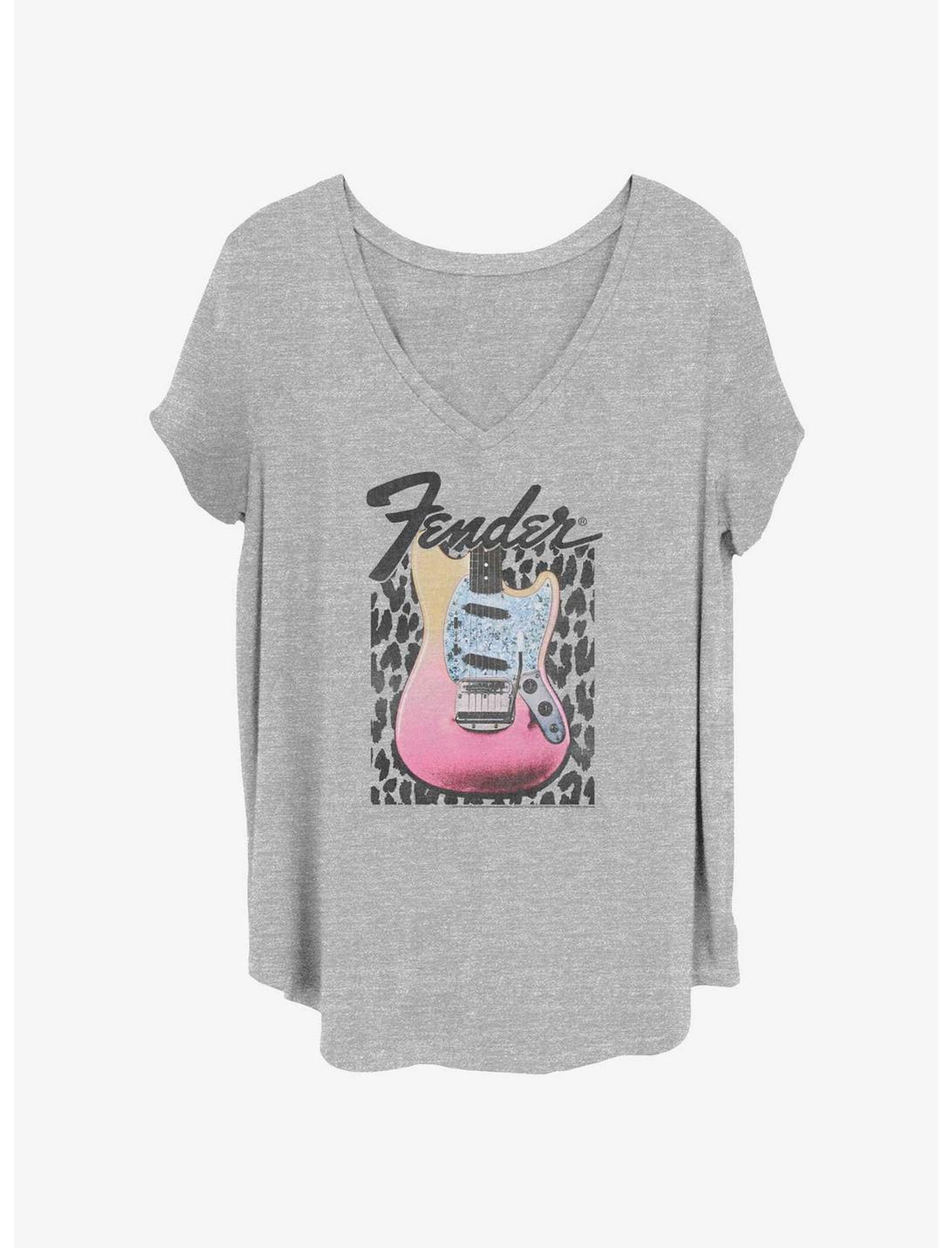 Fender Grunge Guitar Logo Girls T-Shirt Plus Size