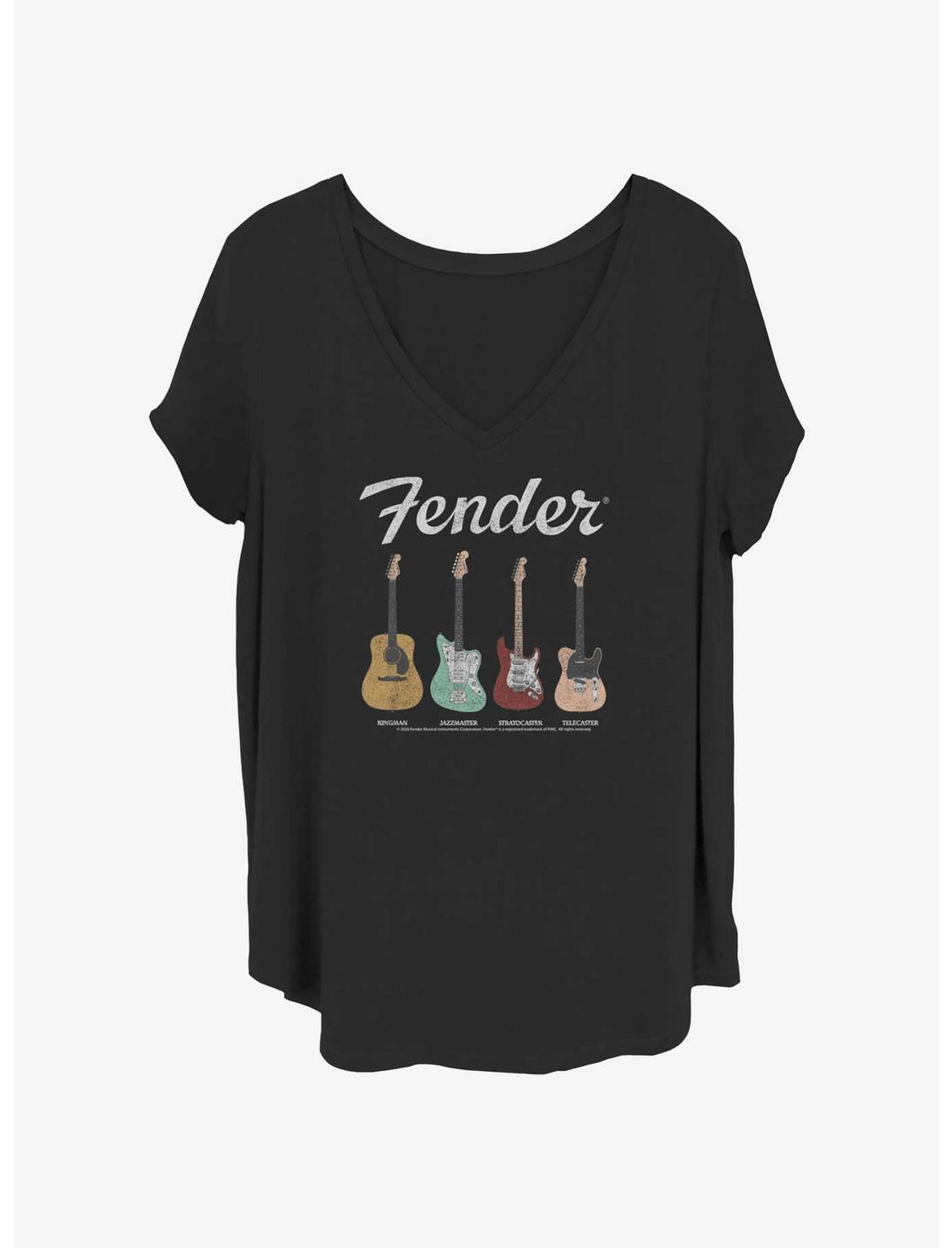 Fender Guitar Lineup Girls T-Shirt Plus Size