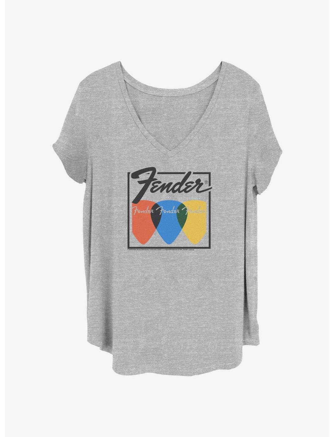 Fender Guitar Picks Girls T-Shirt Plus Size