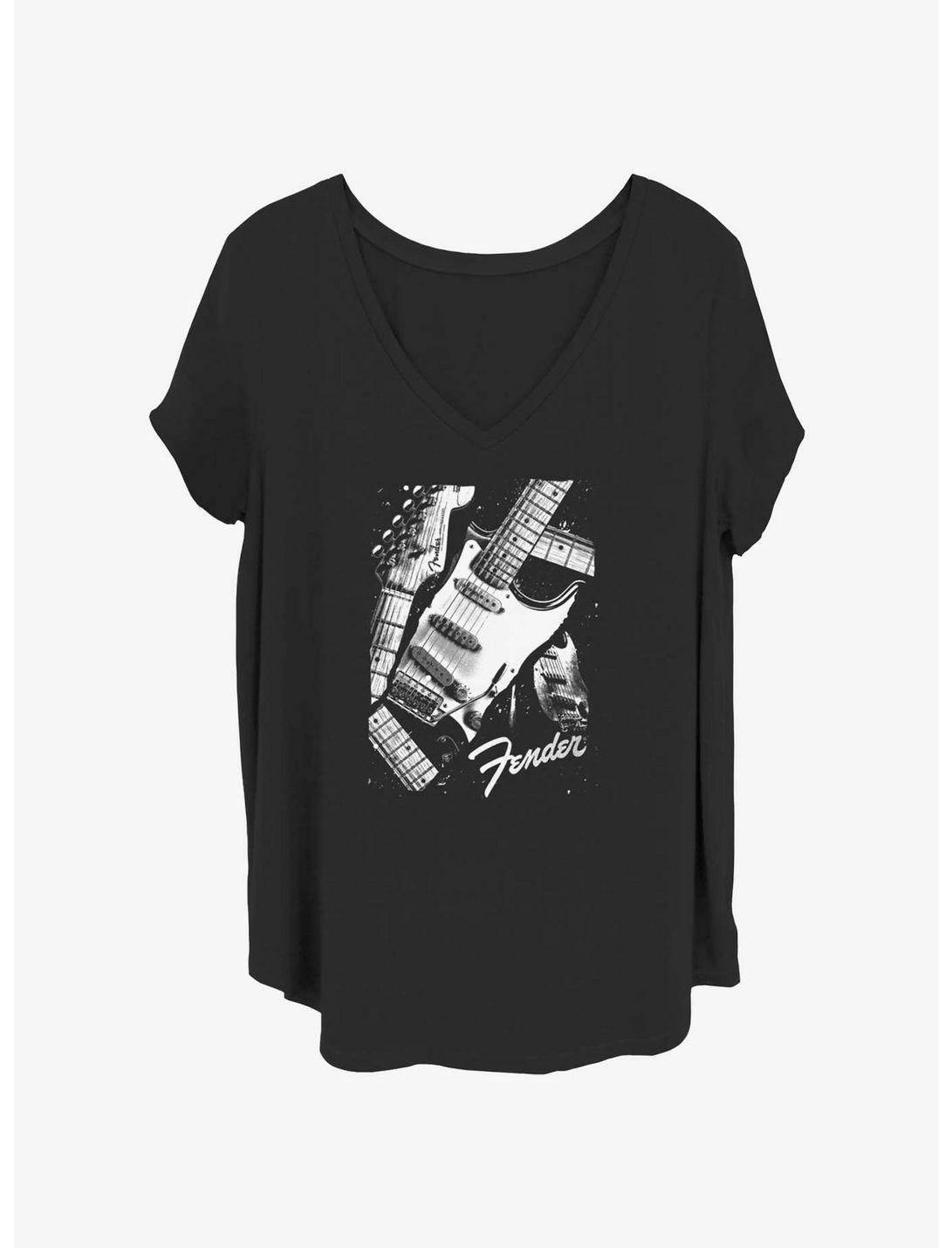 Fender Guitar Poster Girls T-Shirt Plus Size