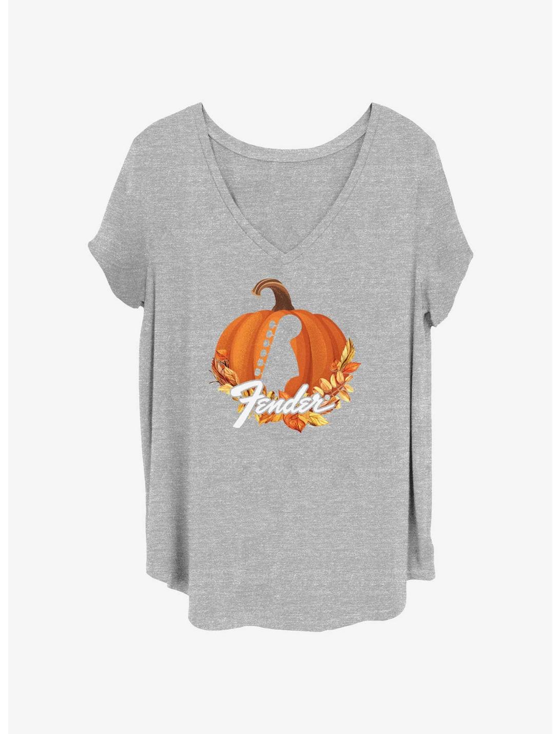 Fender Guitar Pumpkin Girls T-Shirt Plus Size