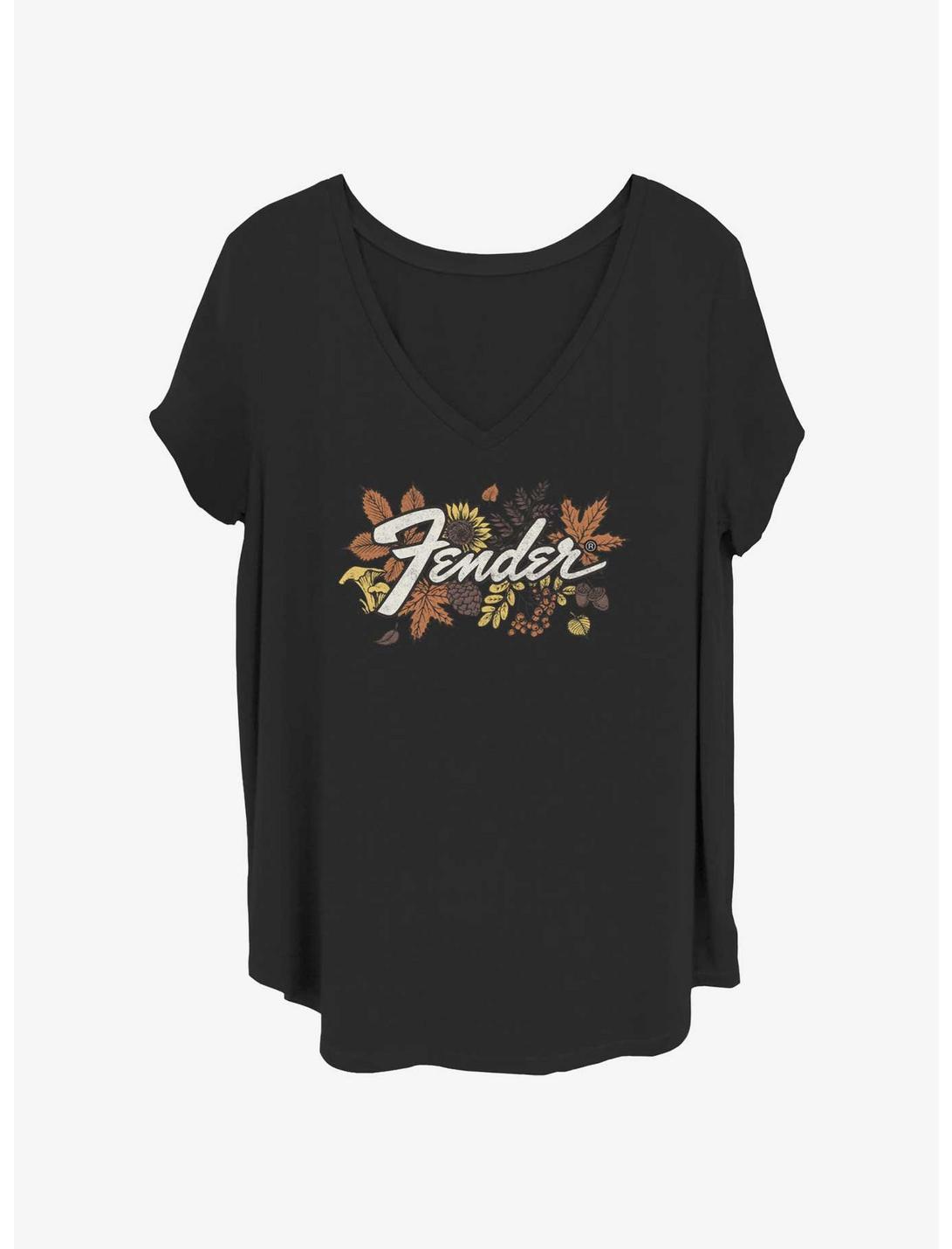 Fender Leafy Logo Girls T-Shirt Plus Size