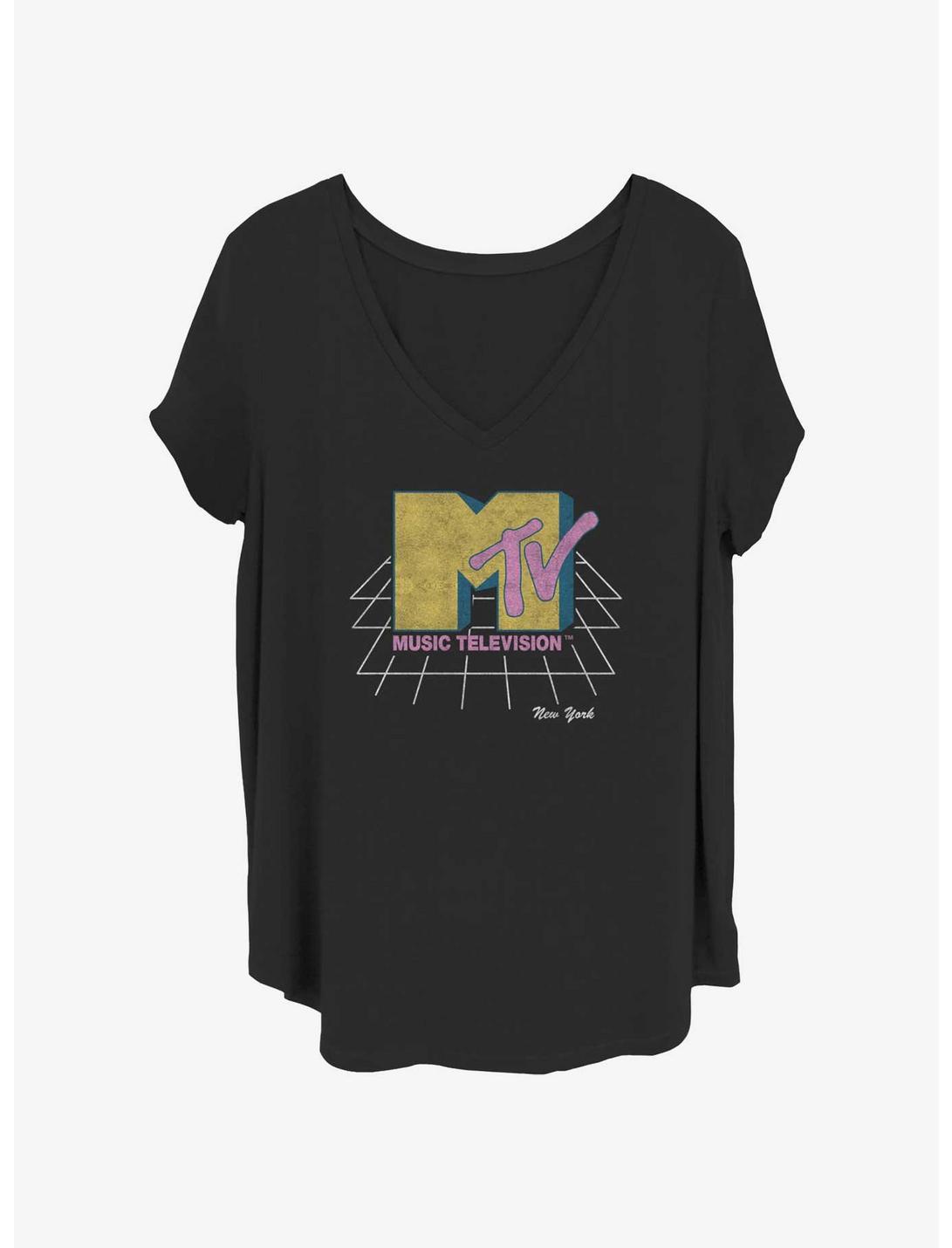 MTV Grid Logo Girls T-Shirt Plus Size