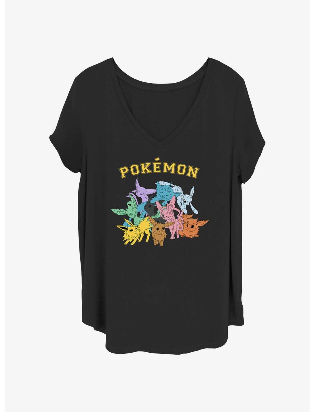 Pokemon Gotta Catch Eeveelutions Girls T-Shirt Plus Size