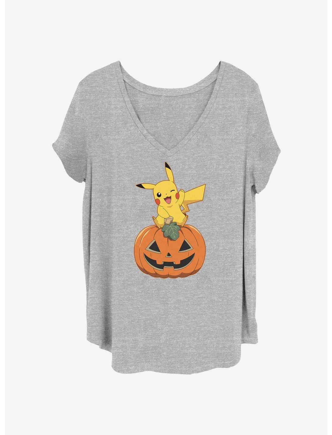Pokemon Pikachu Pumpkin Girls T-Shirt Plus Size