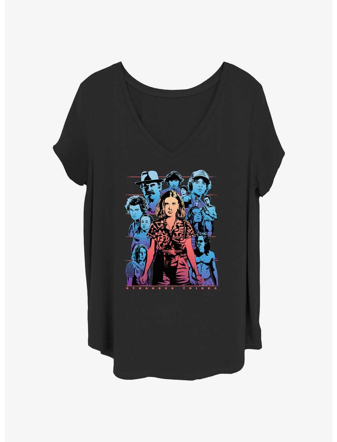 Stranger Things Populous Gaze Girls T-Shirt Plus Size