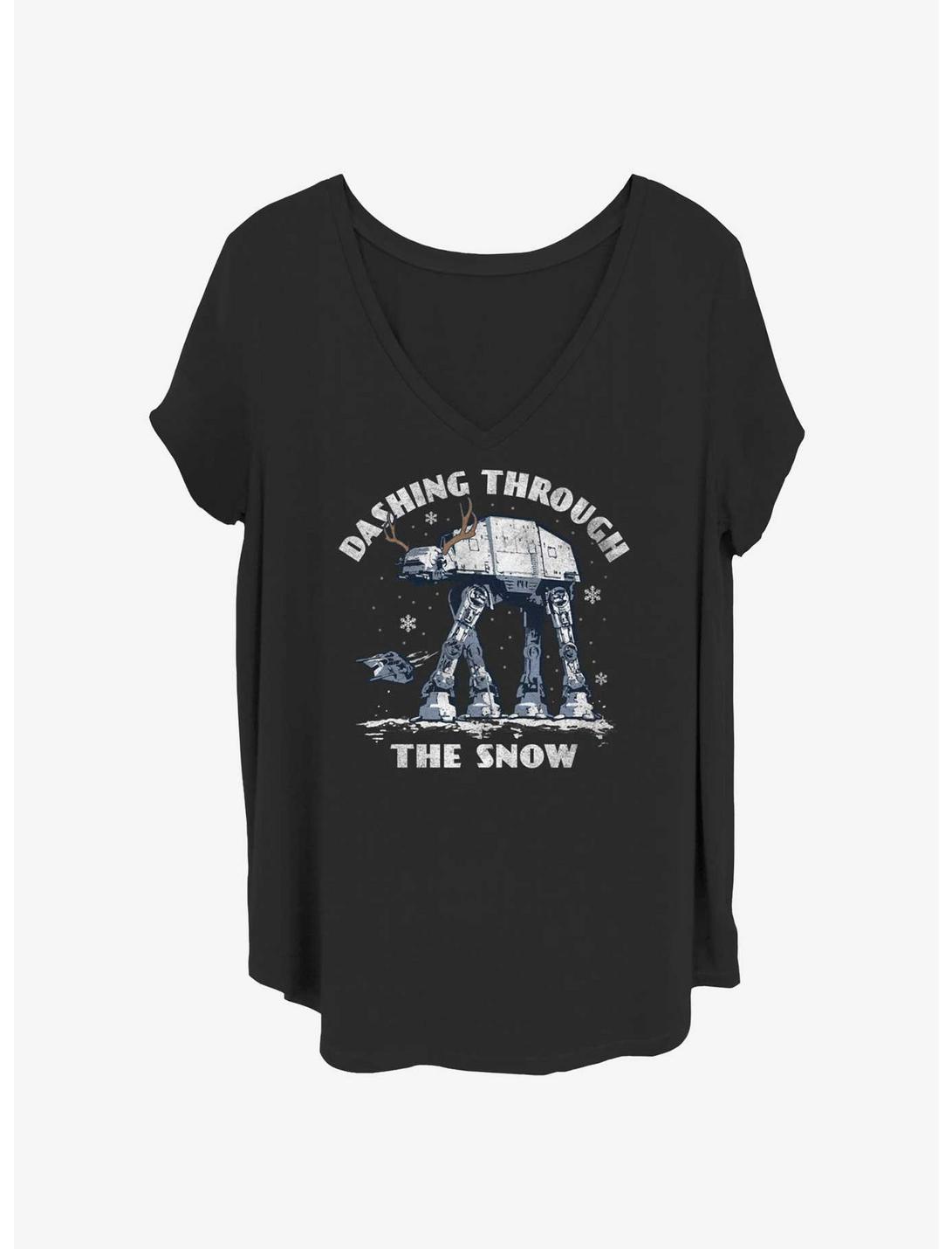 Star Wars AT-AT Dashing Through The Snow Girls T-Shirt Plus Size