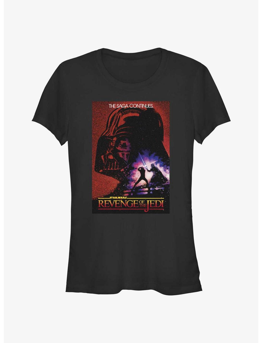 Star Wars Revenge of the Jedi 40th Anniversary The Saga Continues Girls T-Shirt