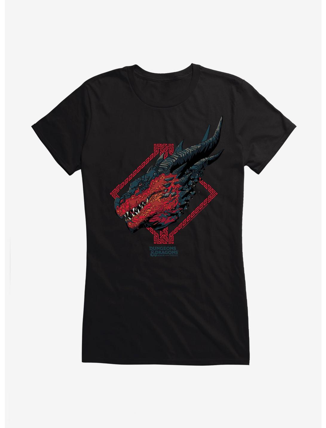 T-shirt fille Donjons & Dragons : L'Honneur des voleurs – Profil de dragon rouge