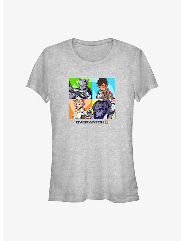 Overwatch 2 Genji, Tracer, Mercy, & Winston Girls T-Shirt