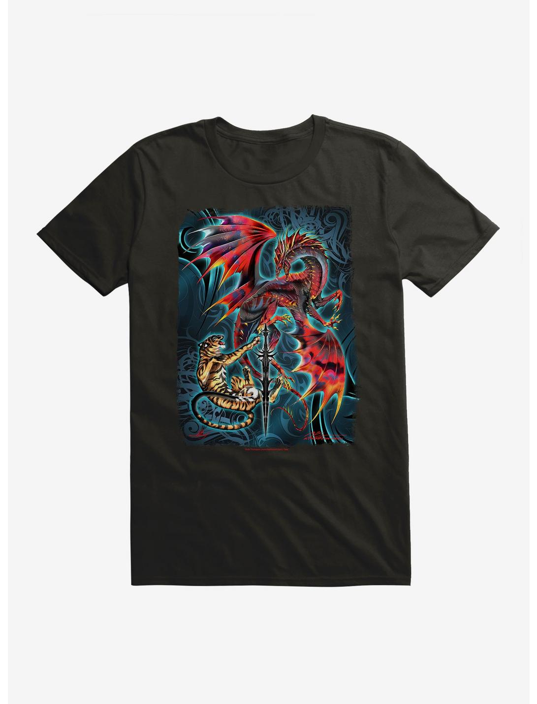 Dragonblade Tigerblade T-Shirt by Ruth Thompson