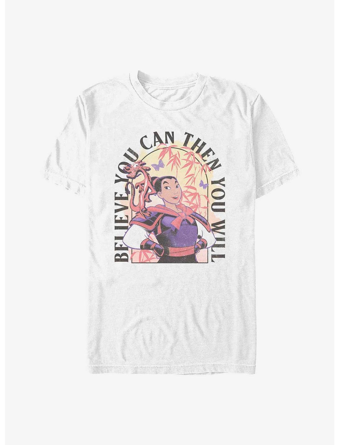 Disney Mulan Mushu and Mulan Believe You Can T-Shirt