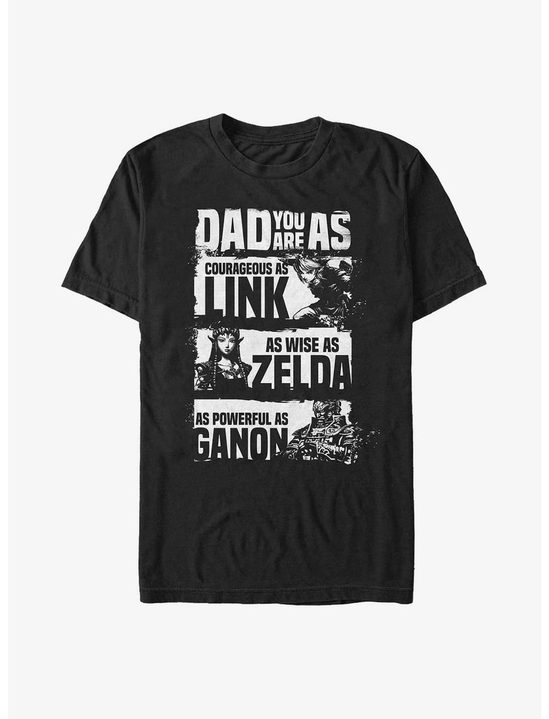 The Legend of Zelda Dad You Are Courageous, Wise, & Powerful T-Shirt