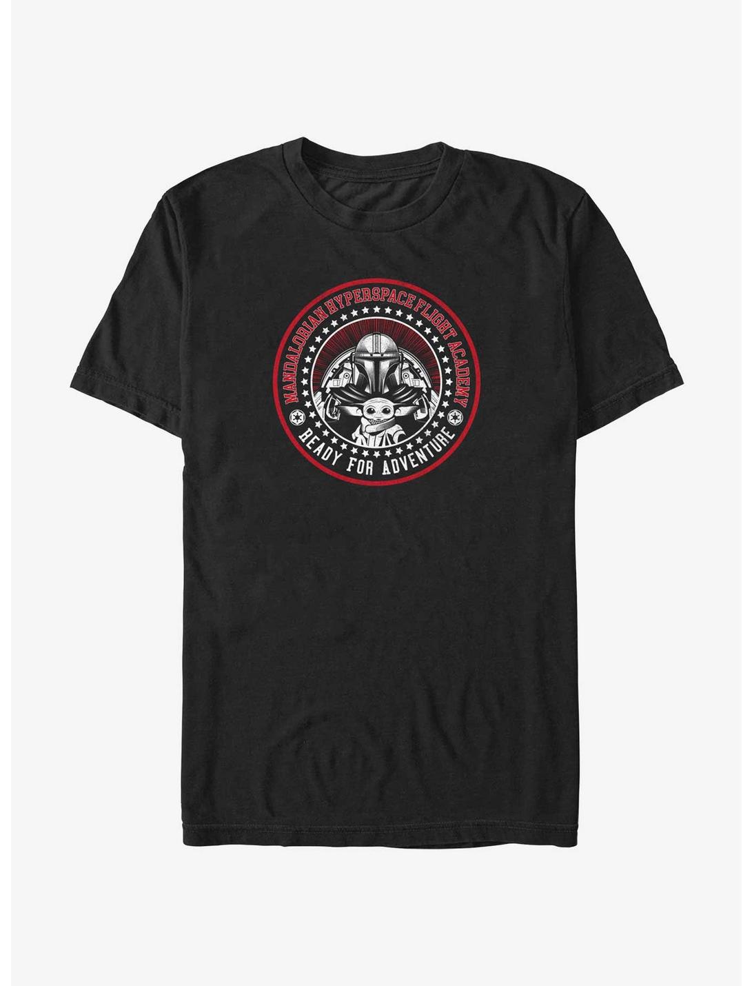 Star Wars The Mandalorian Hyperspace Flight Academy Badge T-Shirt