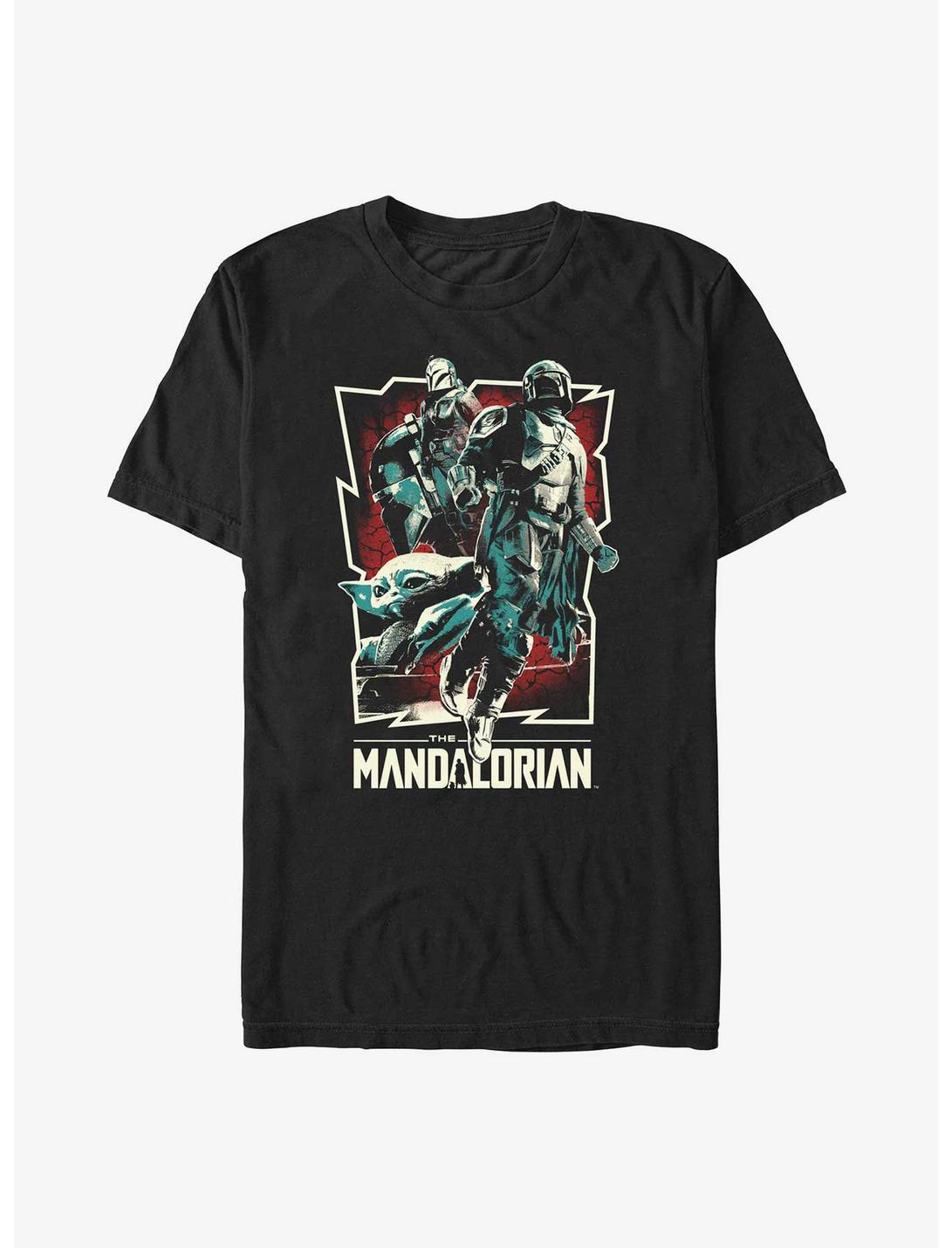 Star Wars The Mandalorian Grunge Rock Star Poster T-Shirt