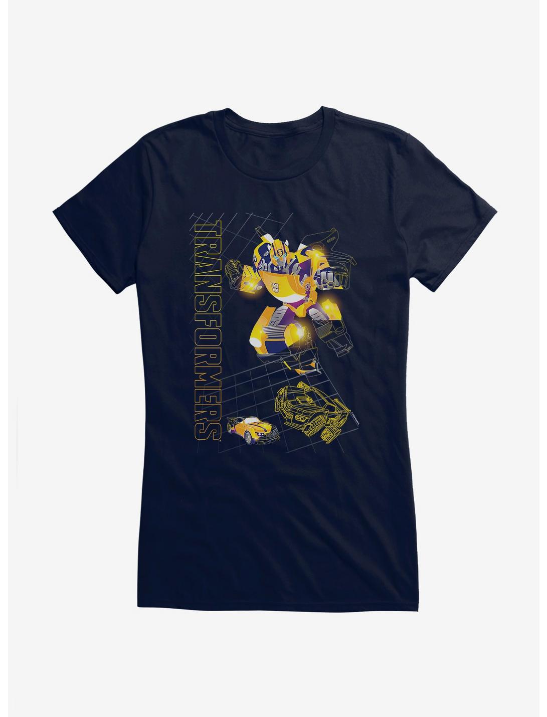 Transformers Bumblebee Grid Girls T-Shirt