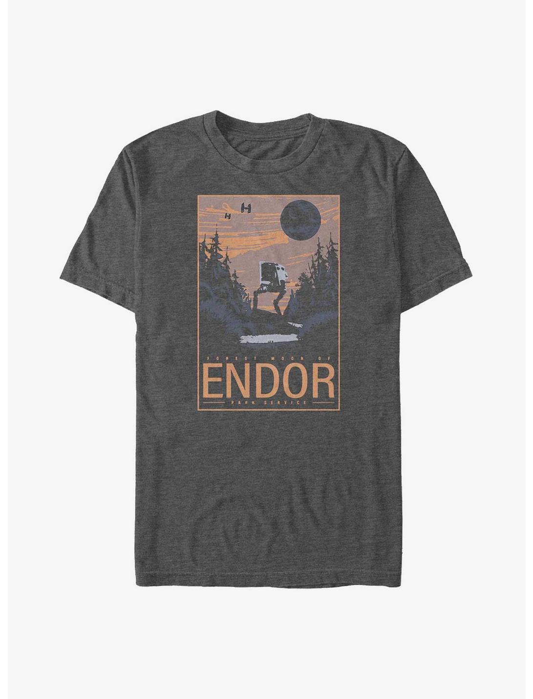 T-shirt grandes tailles Affiche Star Wars Endor Park Service