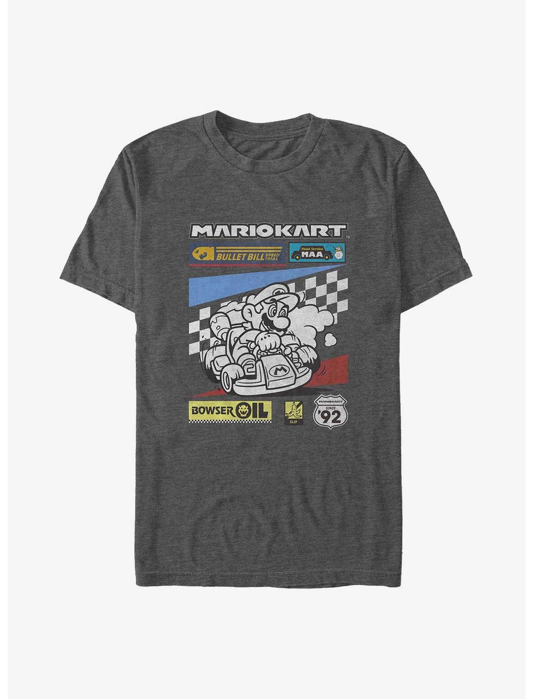 T-shirt grand format Mario Kart Checkers