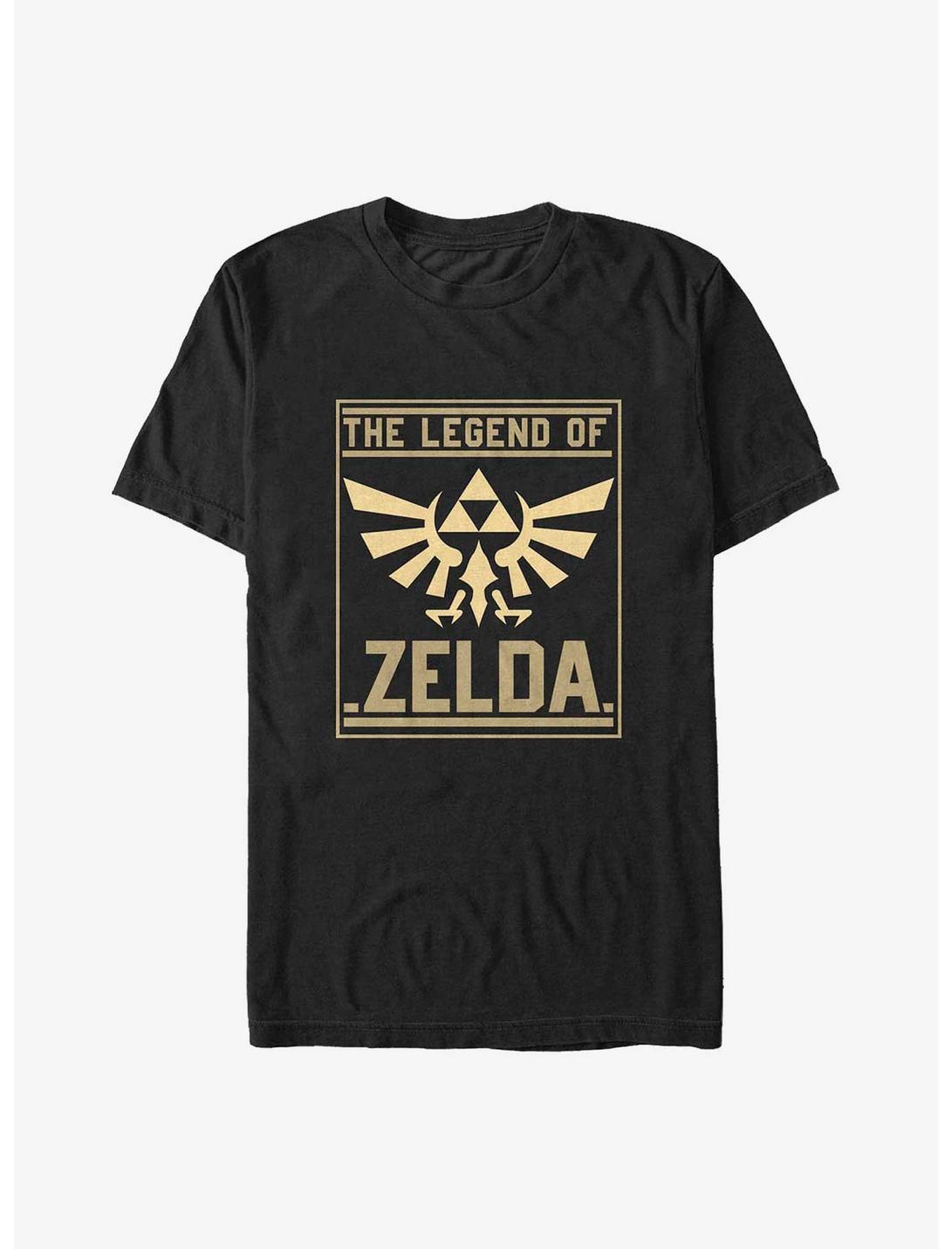 T-shirt grande taille The Legend of Zelda carte dorée
