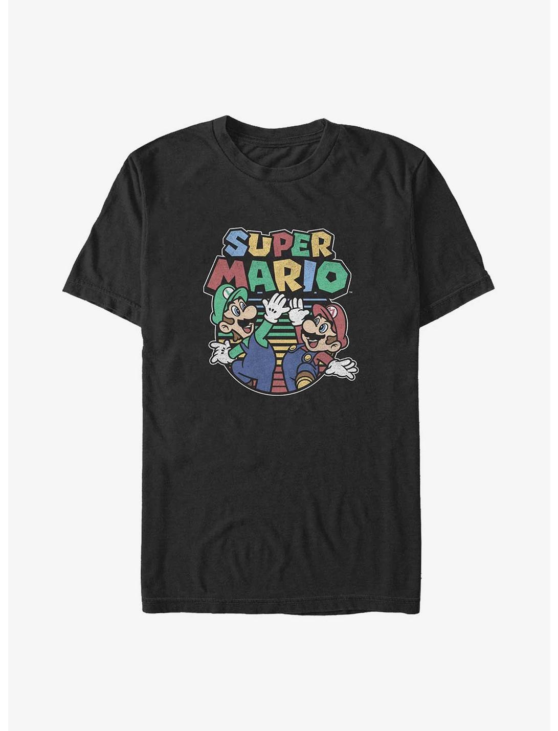Mario Bros Luigi and Mario High Five Big & Tall T-Shirt