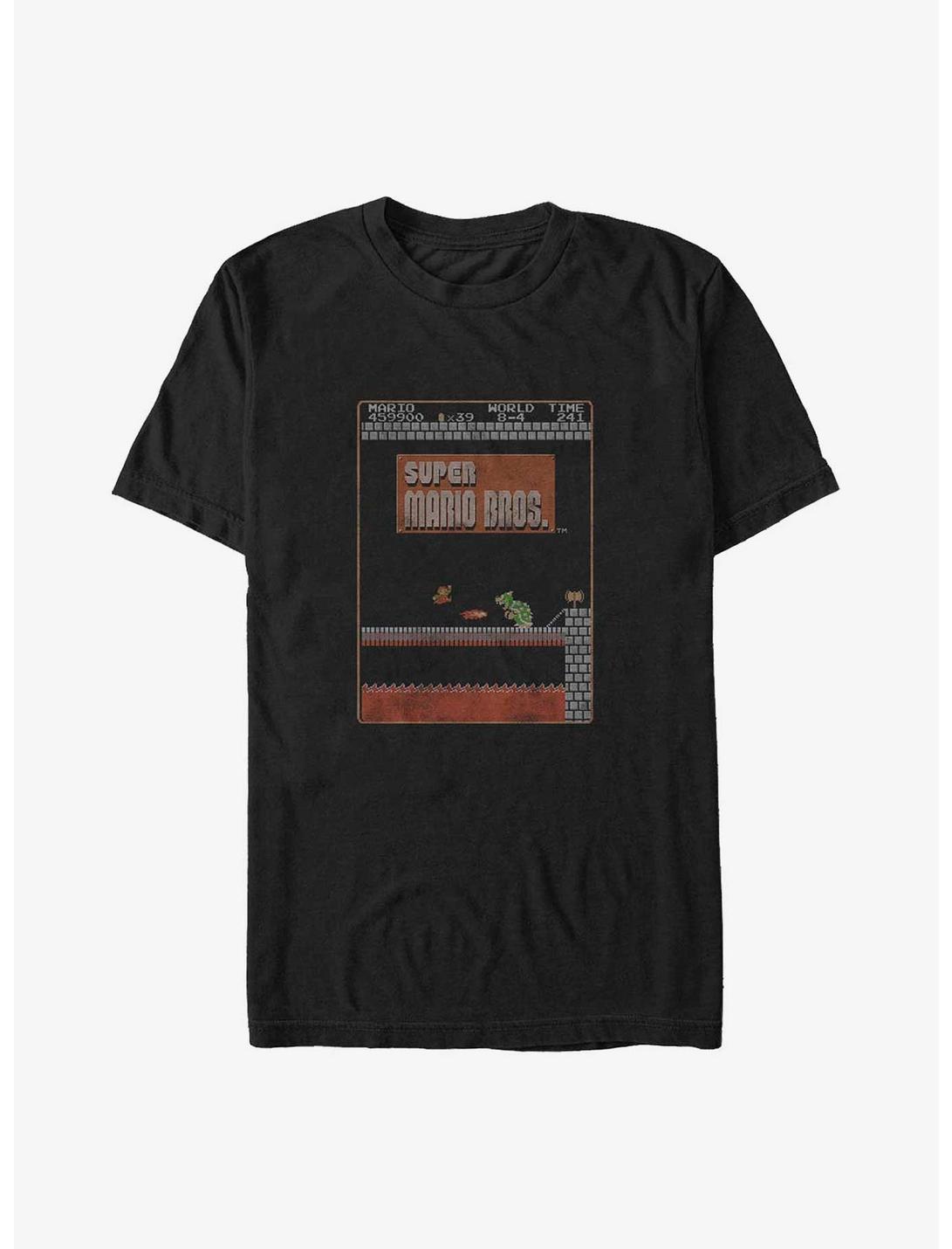 T-shirt Mario Combat contre le feu et Bowser grande taille