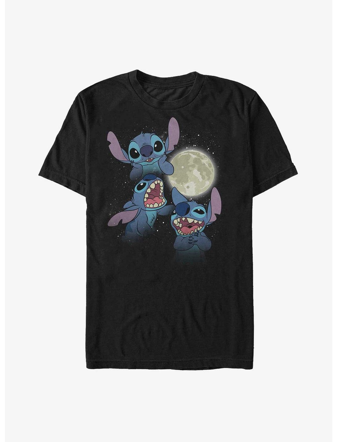 T-shirt épais Disney Lilo & Stitch Stitch à la lune hurlante