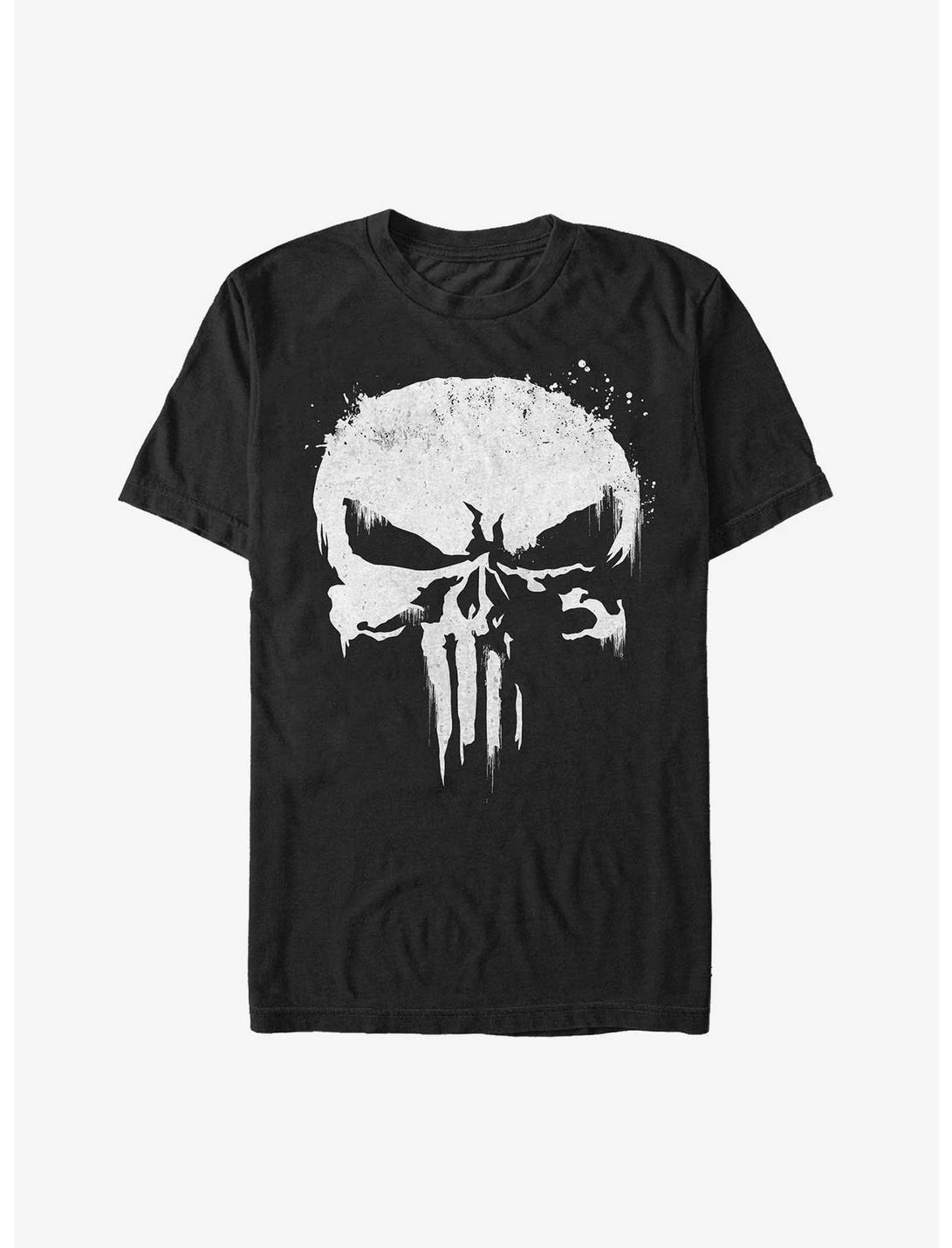 Marvel Punisher Skull Whiteout Heavyweight T-Shirt