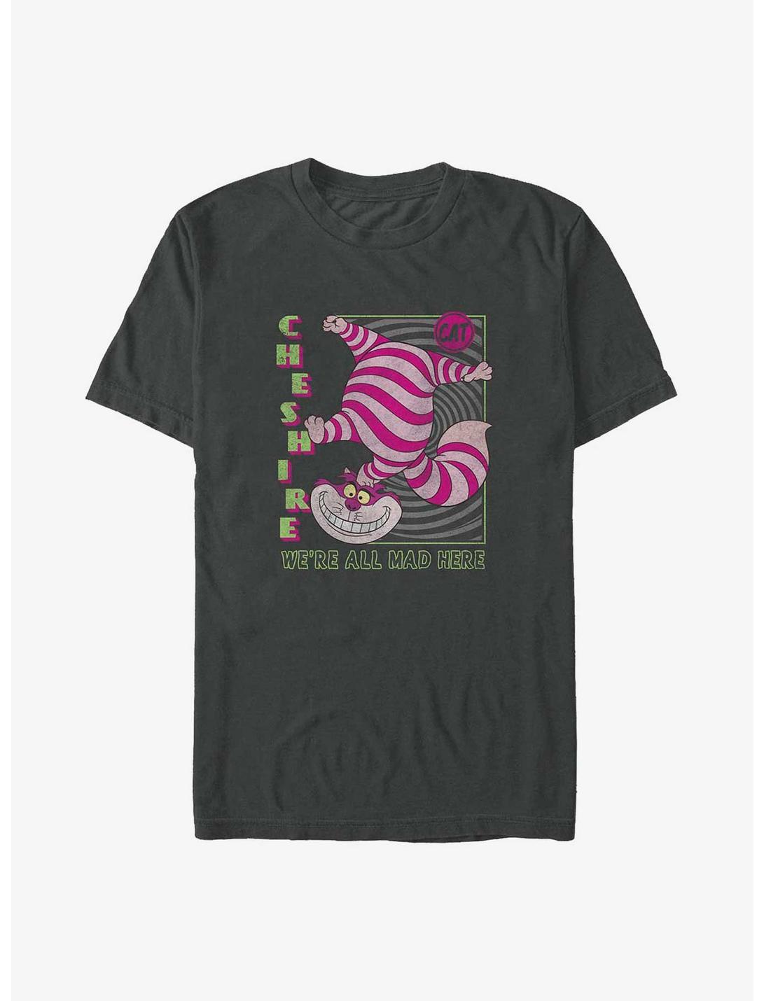 Disney Alice in Wonderland Cheshire We're All Made Here Poster Big & Tall T-Shirt