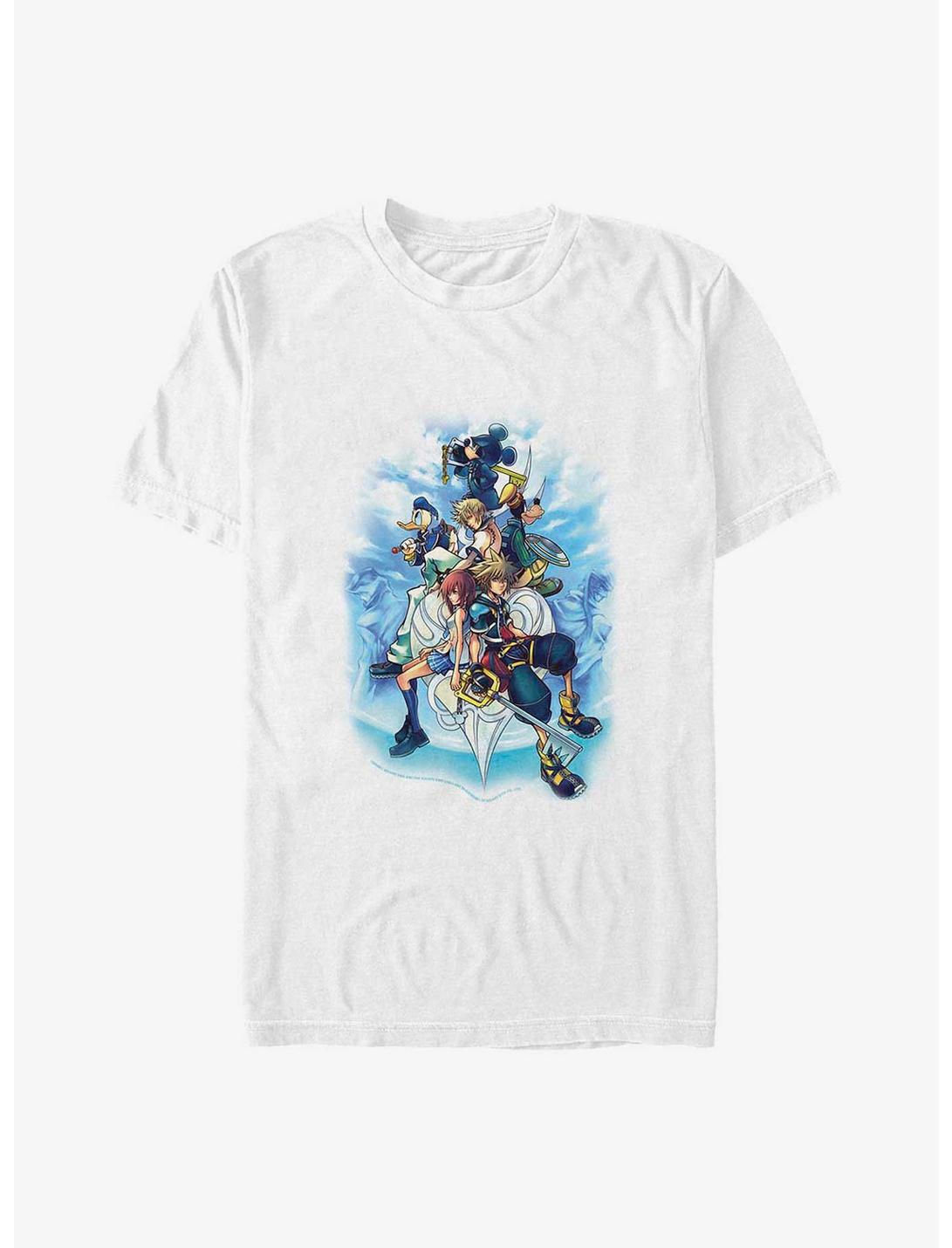 T-shirt Grande Taille Disney Kingdom Hearts Sky Group
