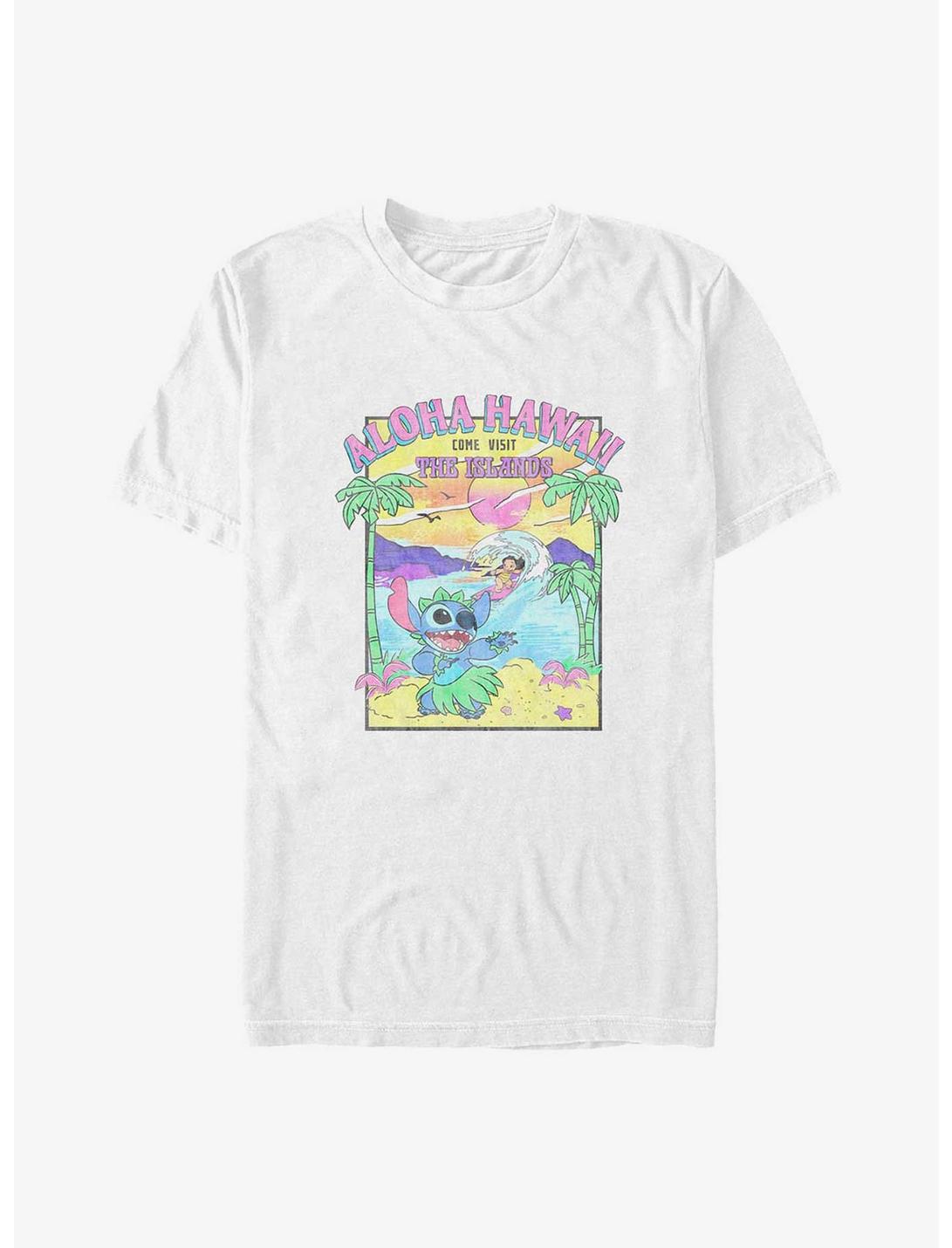 T-shirt grandes tailles Disney Lilo & Stitch visitent les îles