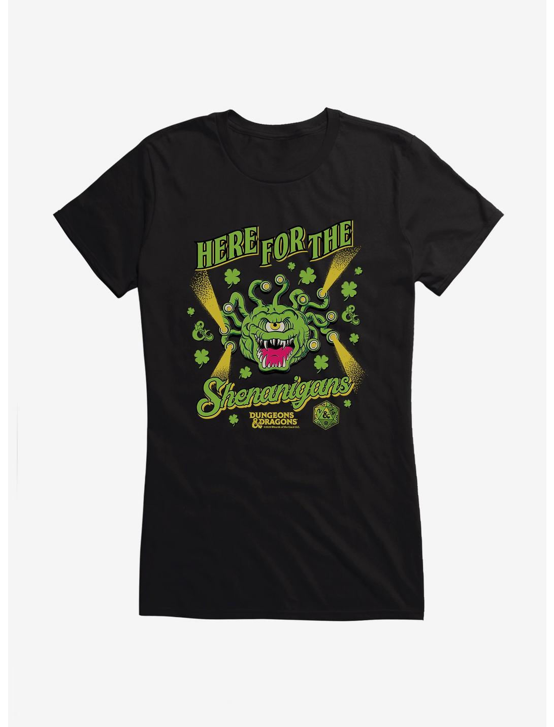 Dungeons & Dragons Here For The Shenanigans Beholder Girls T-Shirt