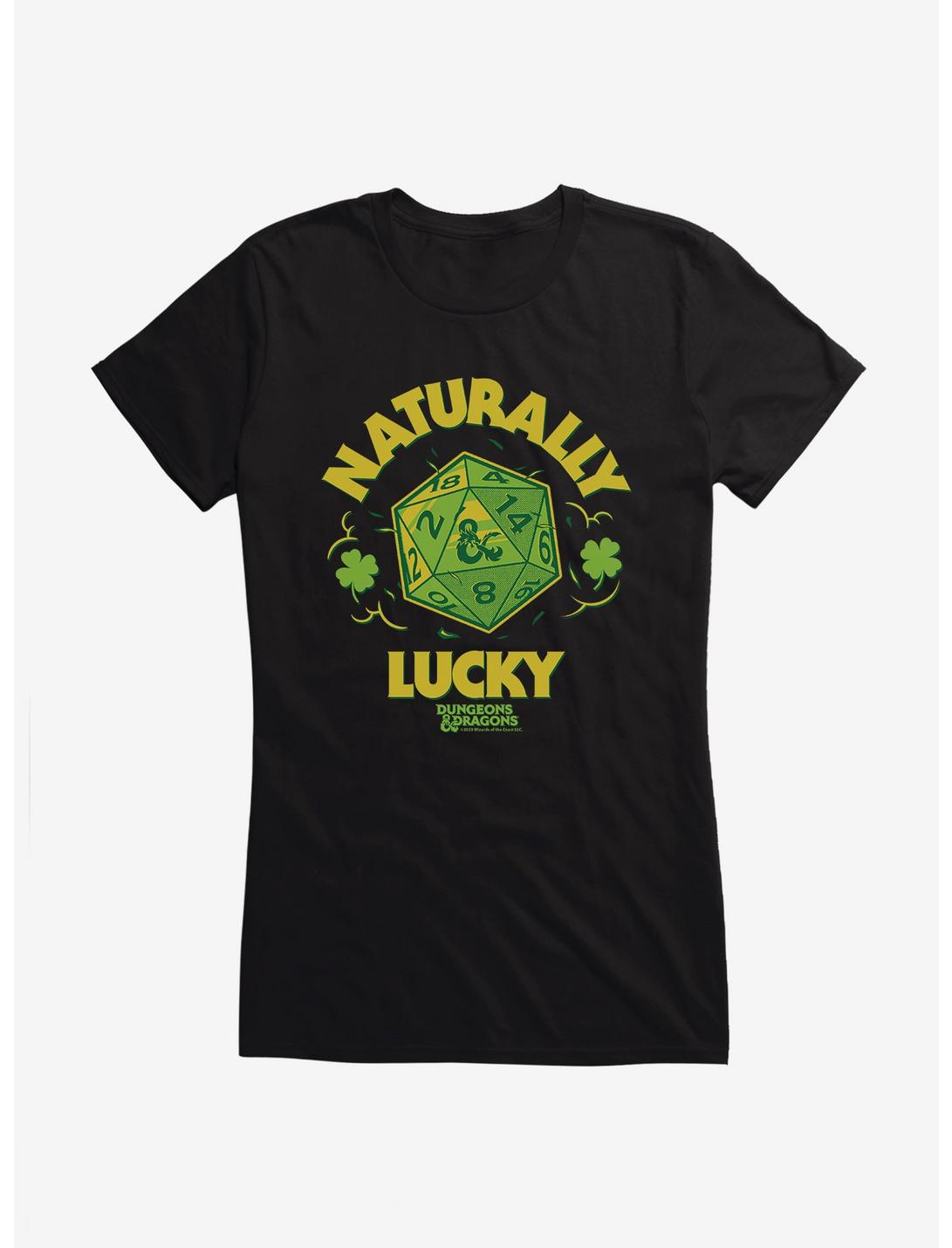 T-shirt Filles Dés Naturellement Chanceux Donjons & Dragons
