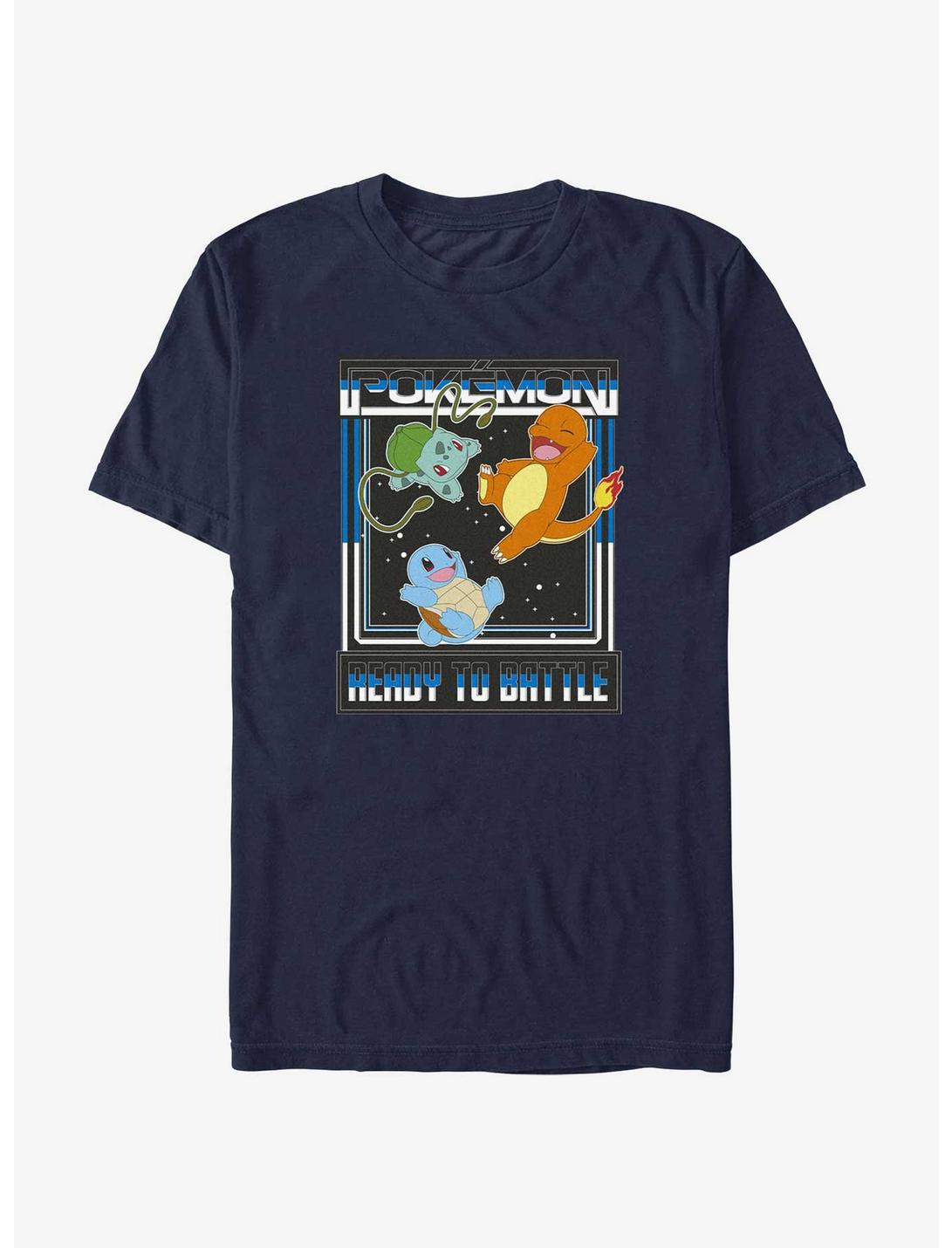 Pokemon Ready To Battle Squirtle, Bulbasaur, and Charmander T-Shirt