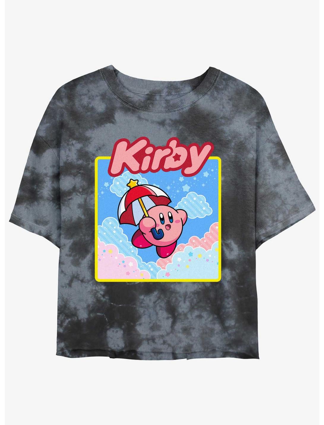 Kirby Starry Parasol Tie-Dye Girls Crop T-Shirt