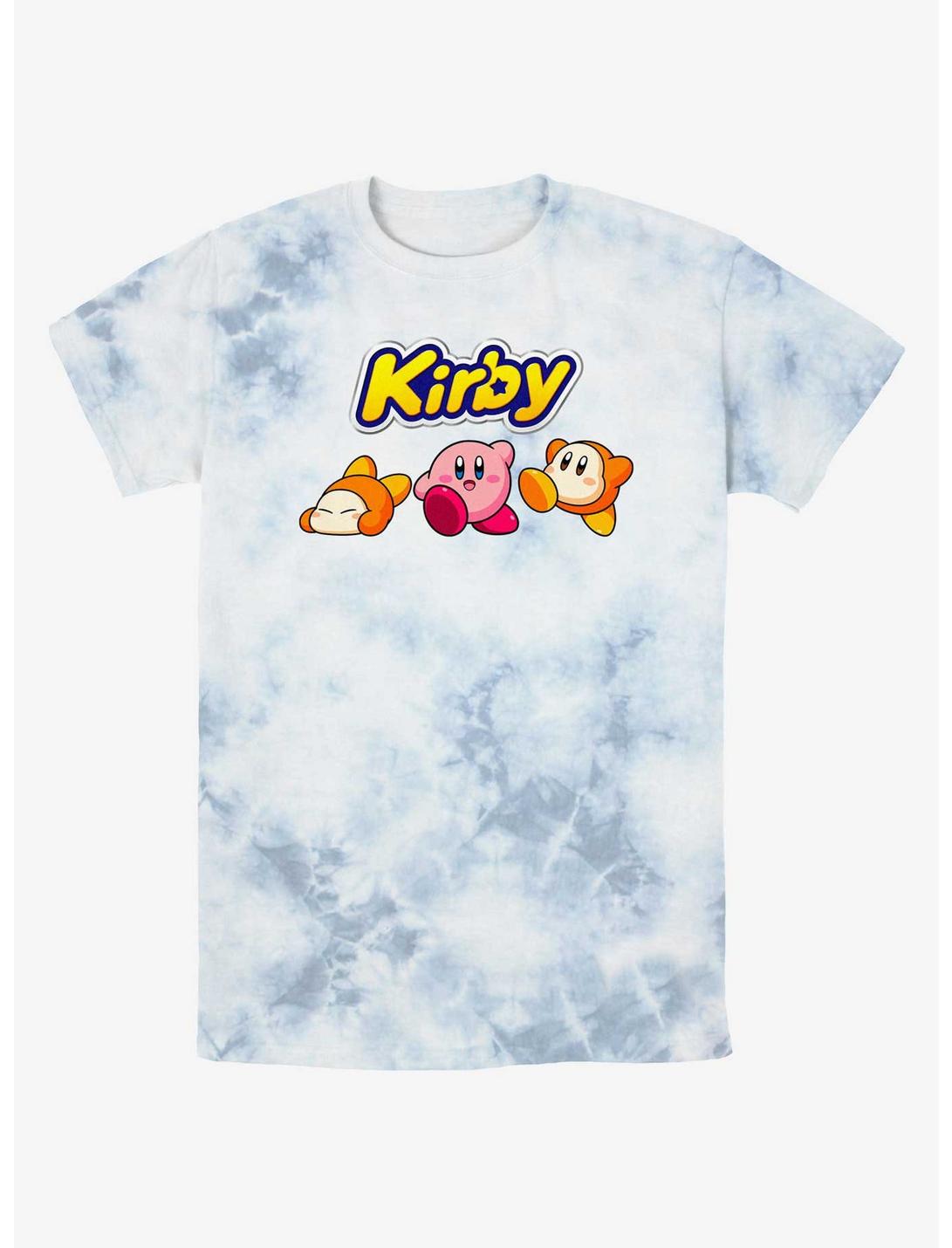 Kirby and Waddle Dee Logo Tie-Dye T-Shirt