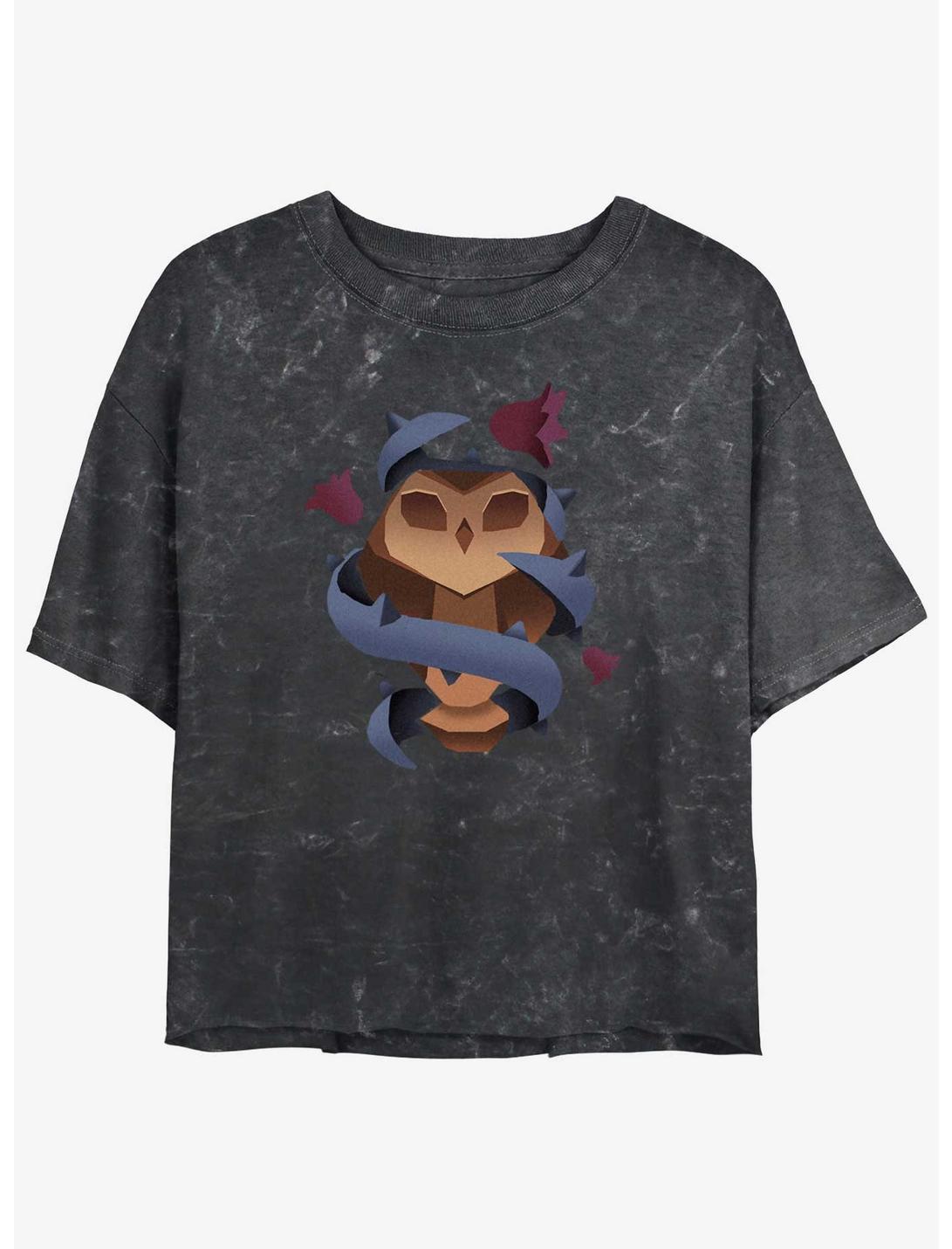 Disney The Owl House Staff Vines Mineral Wash Girls Crop T-Shirt