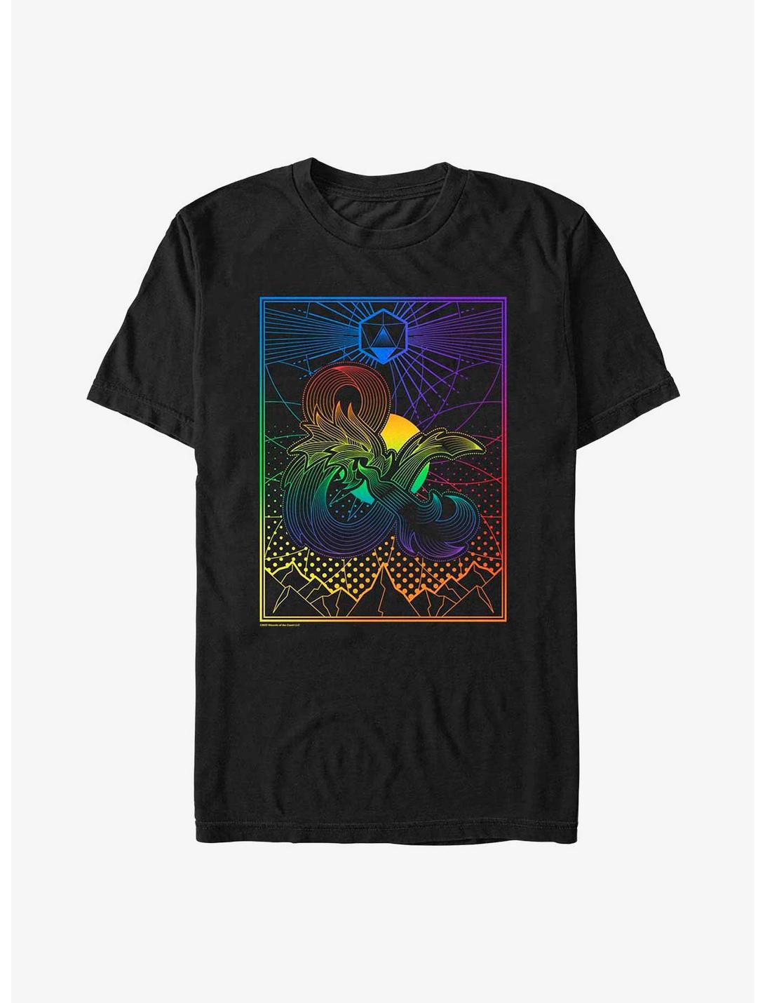 Dungeons & Dragons Dice Gradient Landscape Big & Tall T-Shirt