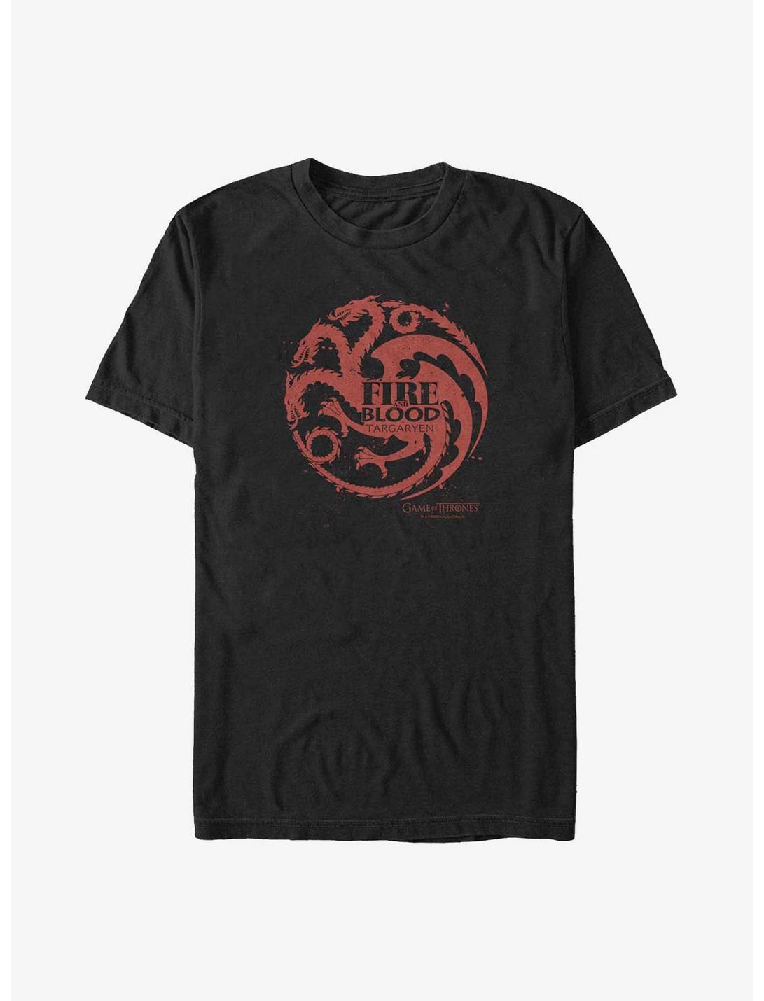 Game of Thrones Fire & Blood Targaryen Crest Big & Tall T-Shirt