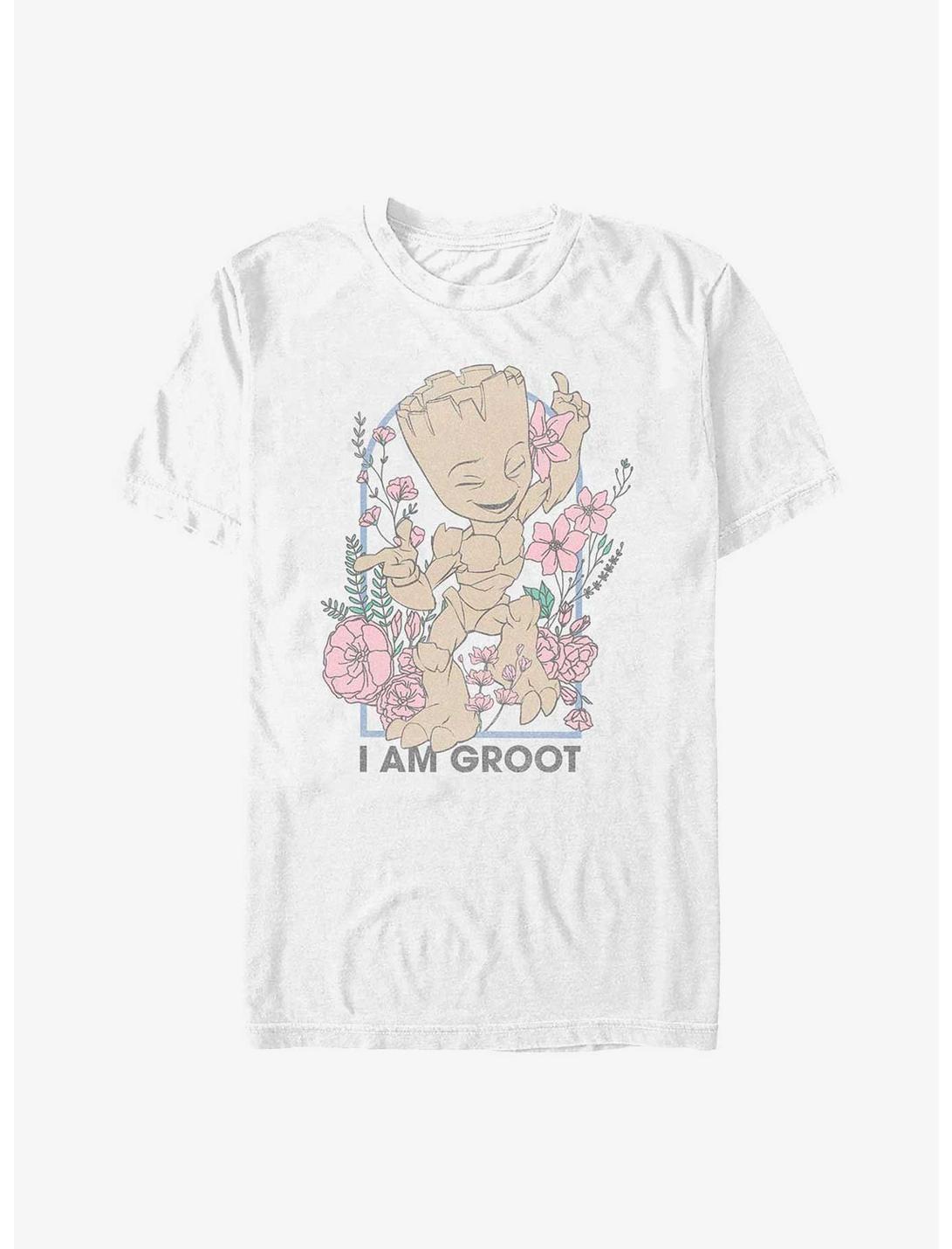 Marvel Guardians of the Galaxy Floral Groot Heavyweight T-Shirt