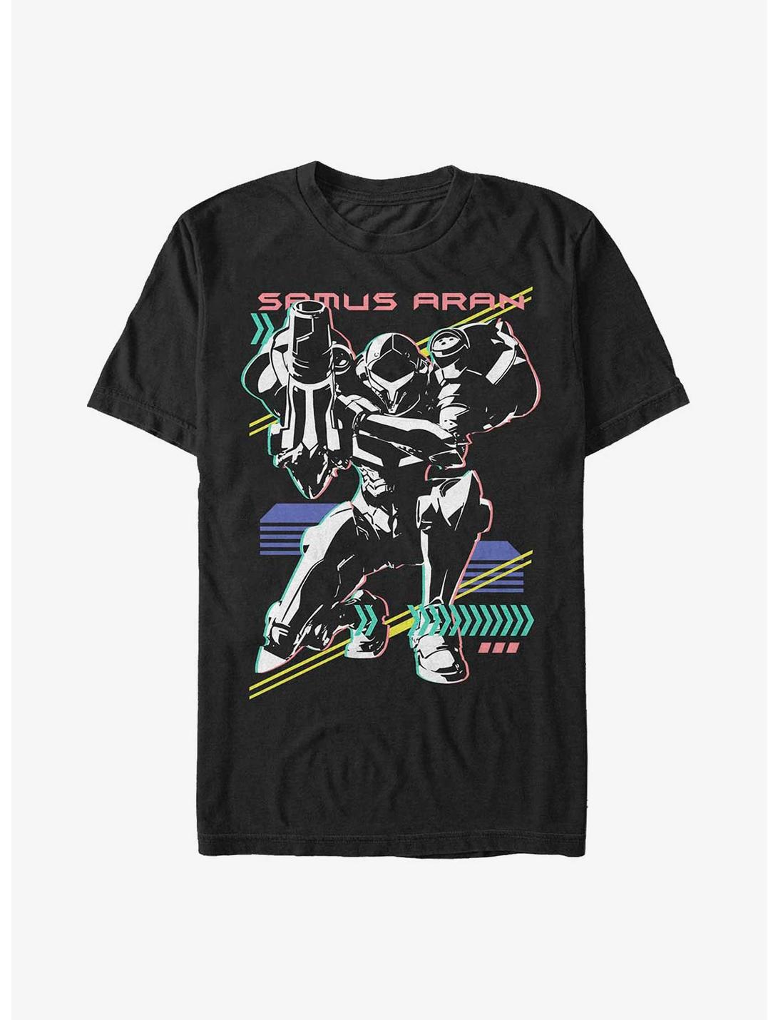 T-shirt épais Nintendo Metroid Samus Aran Néon