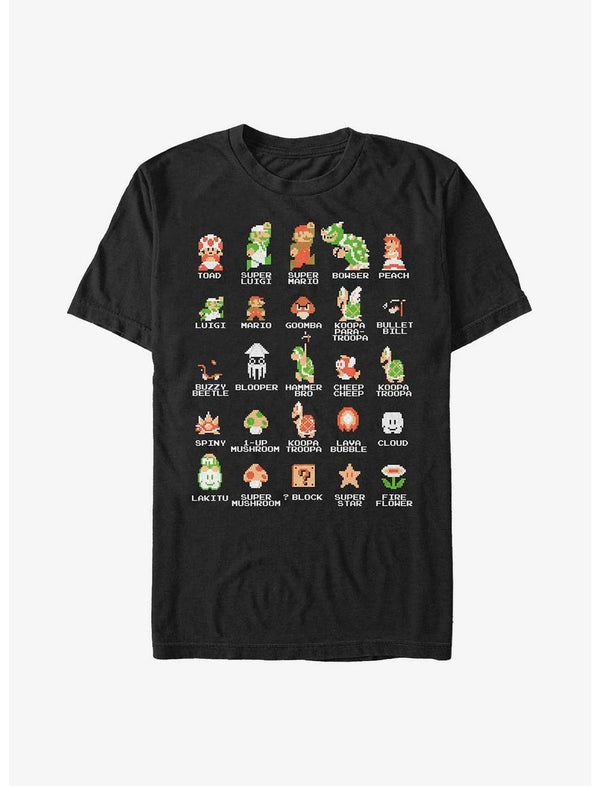 Nintendo Pixel Cast Heavyweight T-Shirt