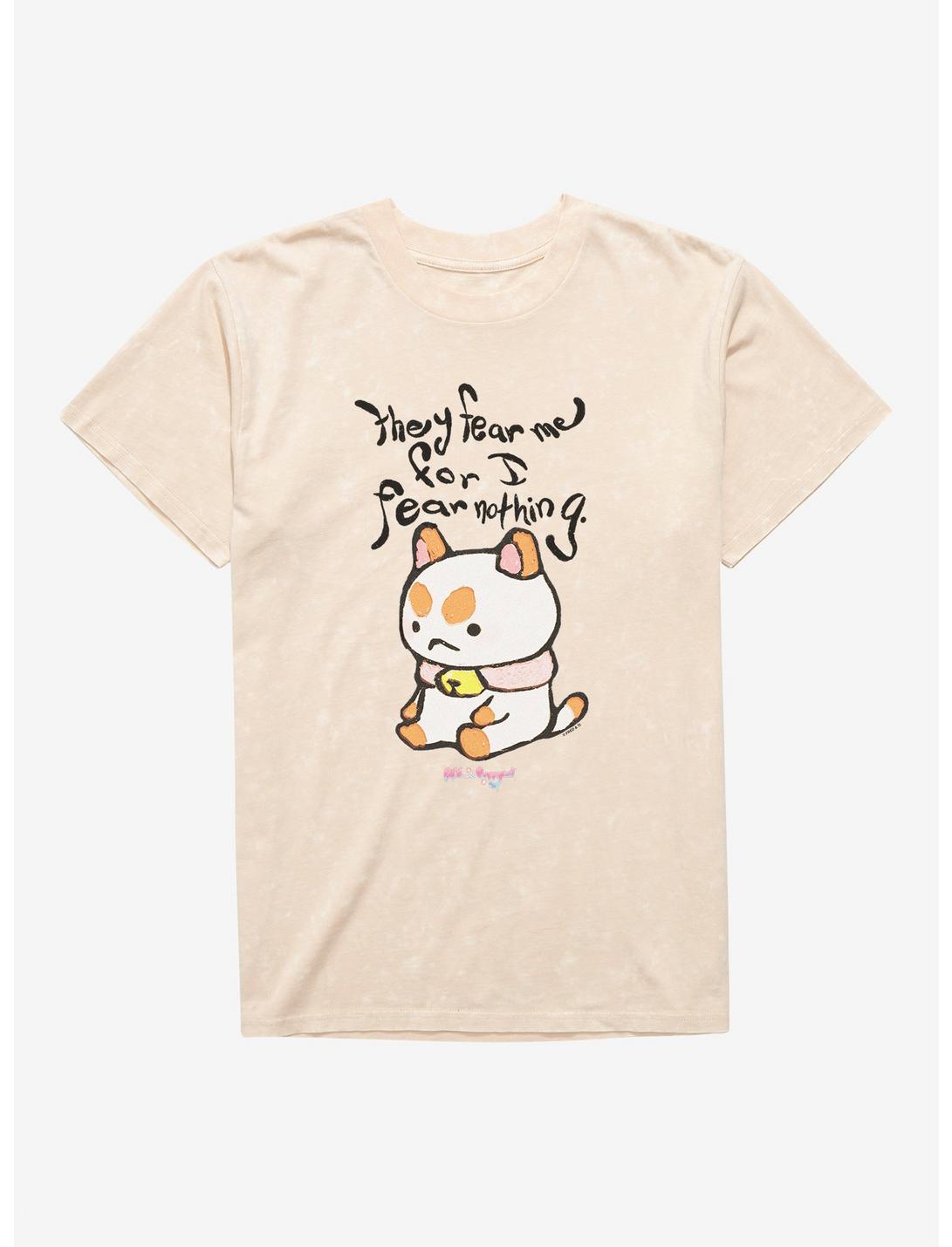 T-shirt délavé Bee And Puppycat I Fear Nothing